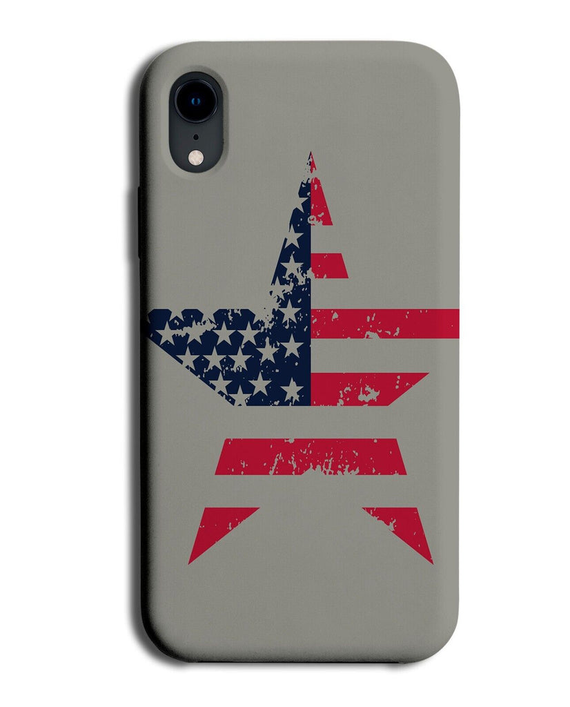 American Flag Star Phone Case Cover American USA Stars Shape Vintage Old AA06