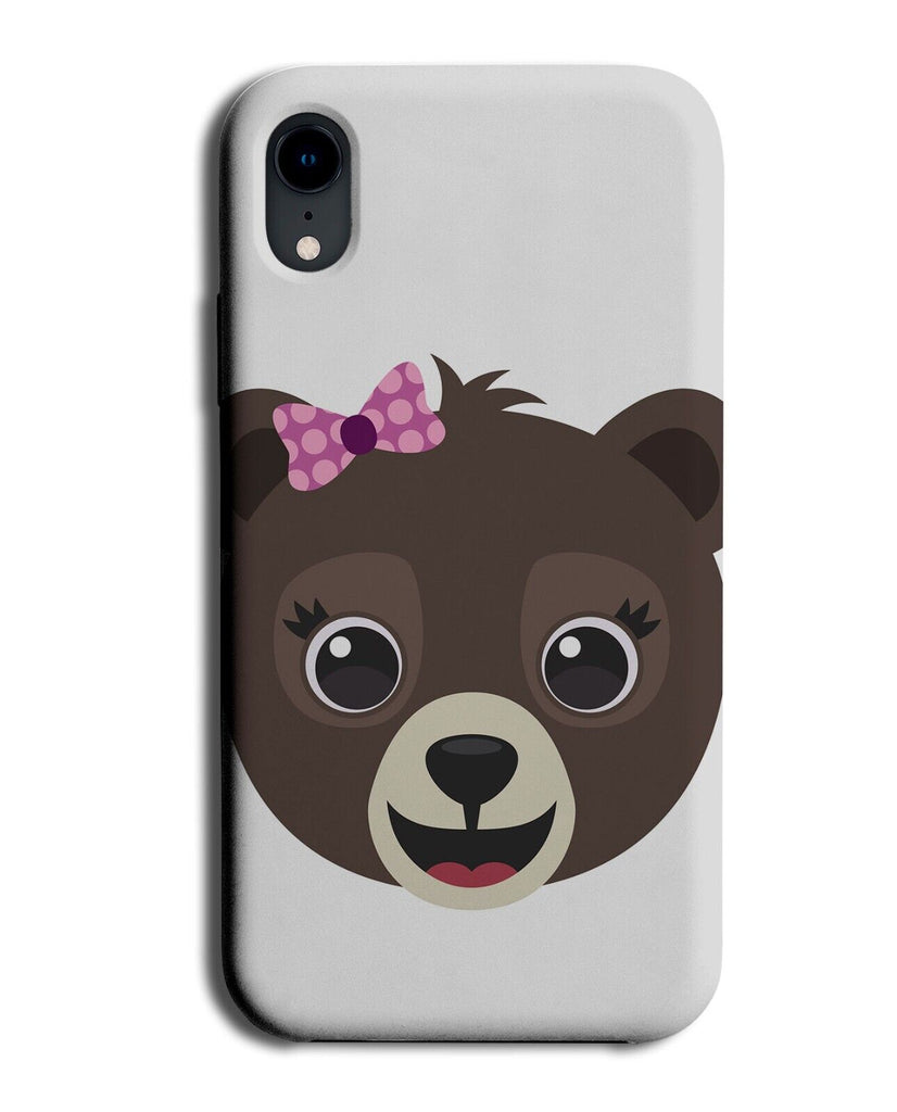 Girly Cartoon Brown Bear Cartoon Phone Case Cover Kids Girls Girl Lady Q752A