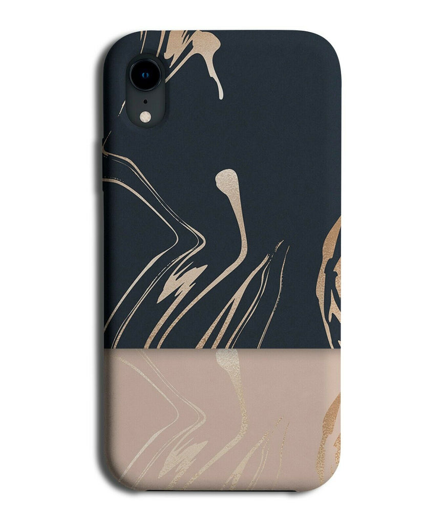 Black and Rose Gold Droplets Phone Case Cover Drops Drop Rain G105