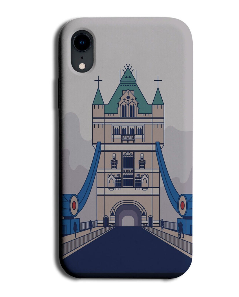 Tower Bridge Cartoon Phone Case Cover London Entrance Road Roads English UK P950