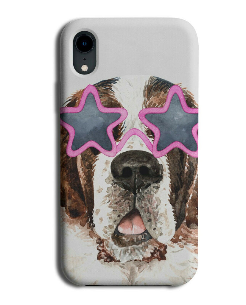 St Bernard Phone Case Cover Dog in Star Sunglasses Funny Gift Saint K628
