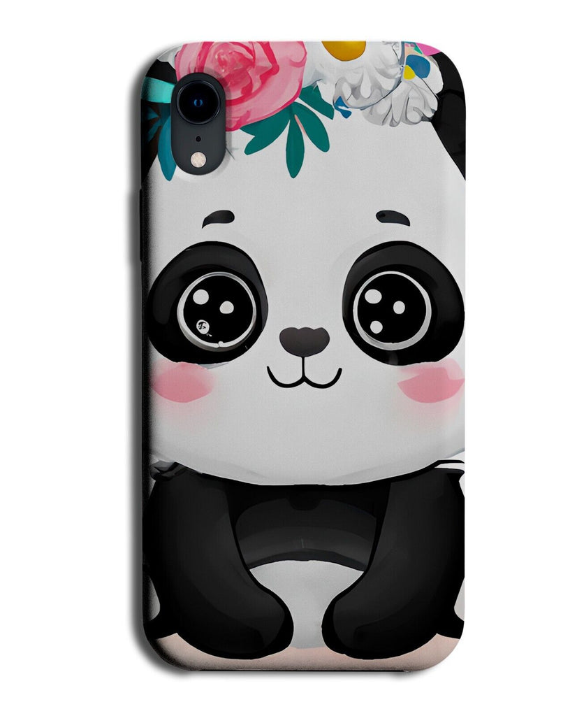 Cute Anime Panda With Large Eyes Phone Case Cover Eye Pandas Animal Kawaii AF62