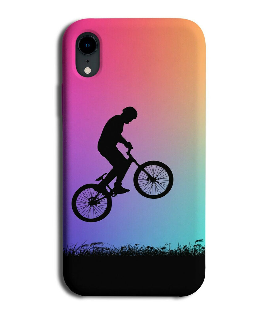 BMX Silhouette Phone Case Cover BMXer Bike Wheels Multicoloured Multicolour i627