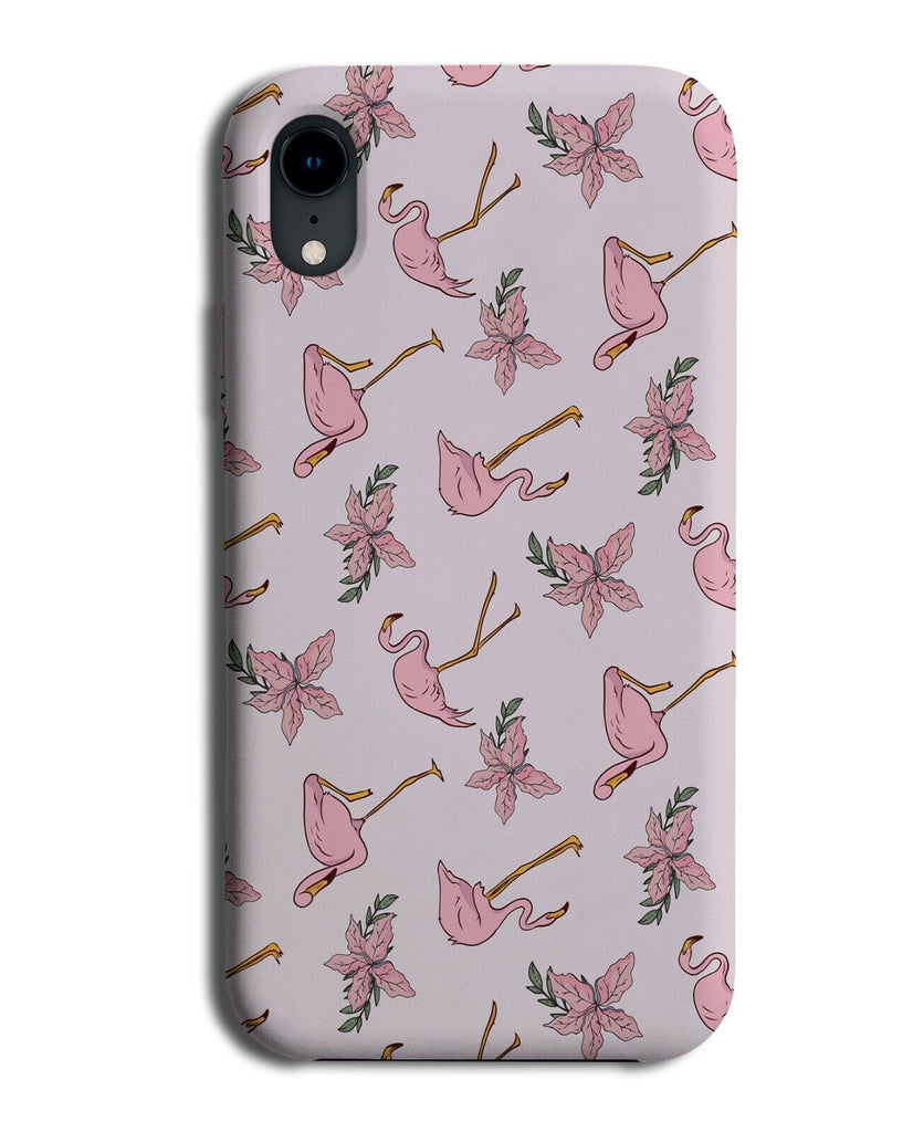 Flamingo Pattern Phone Case Cover Design Patterned Cartoon Flamingos J384