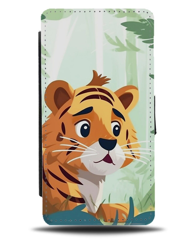 Cartoon Baby Tiger Flip Wallet Case Tigers Kids Children's Childs Storybook CS10