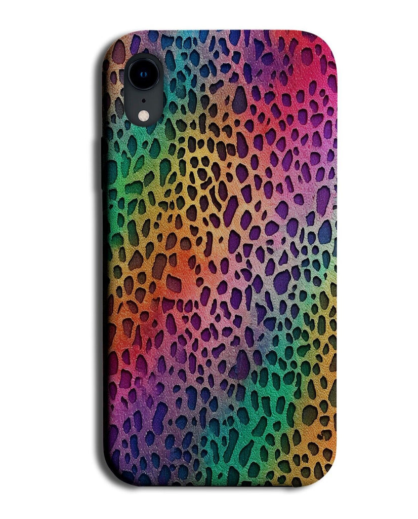 Colourful Animal Leopard Print Phone Case Cover Prints Spots Skin Rainbow CA92