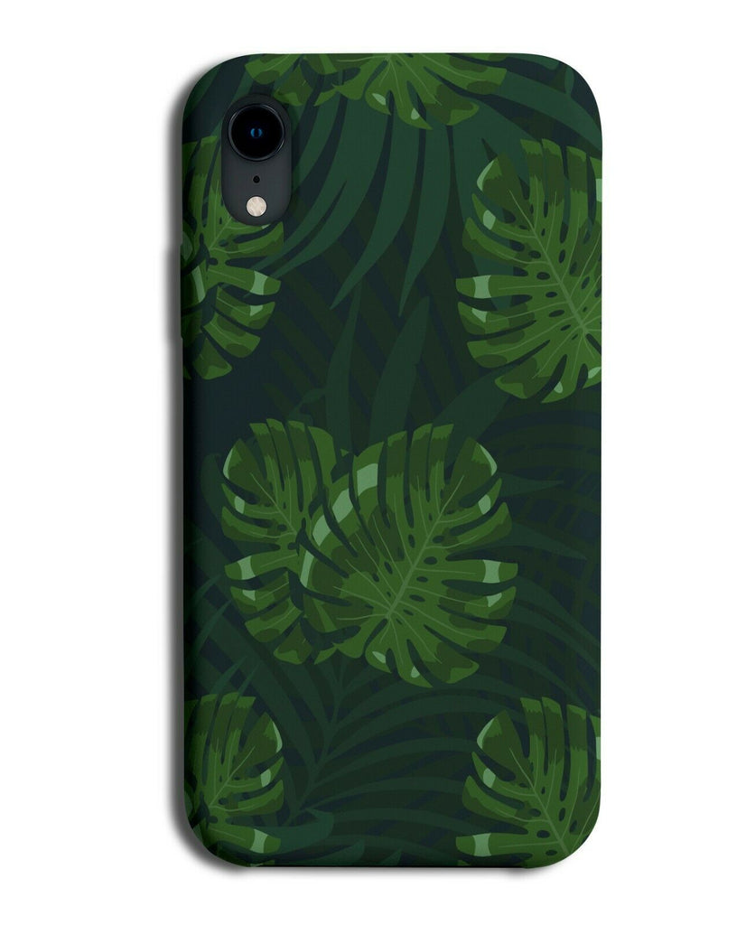 Dark Bush Leaves Phone Case Cover Deep Jungle Forrest Wild Palm Tree H473