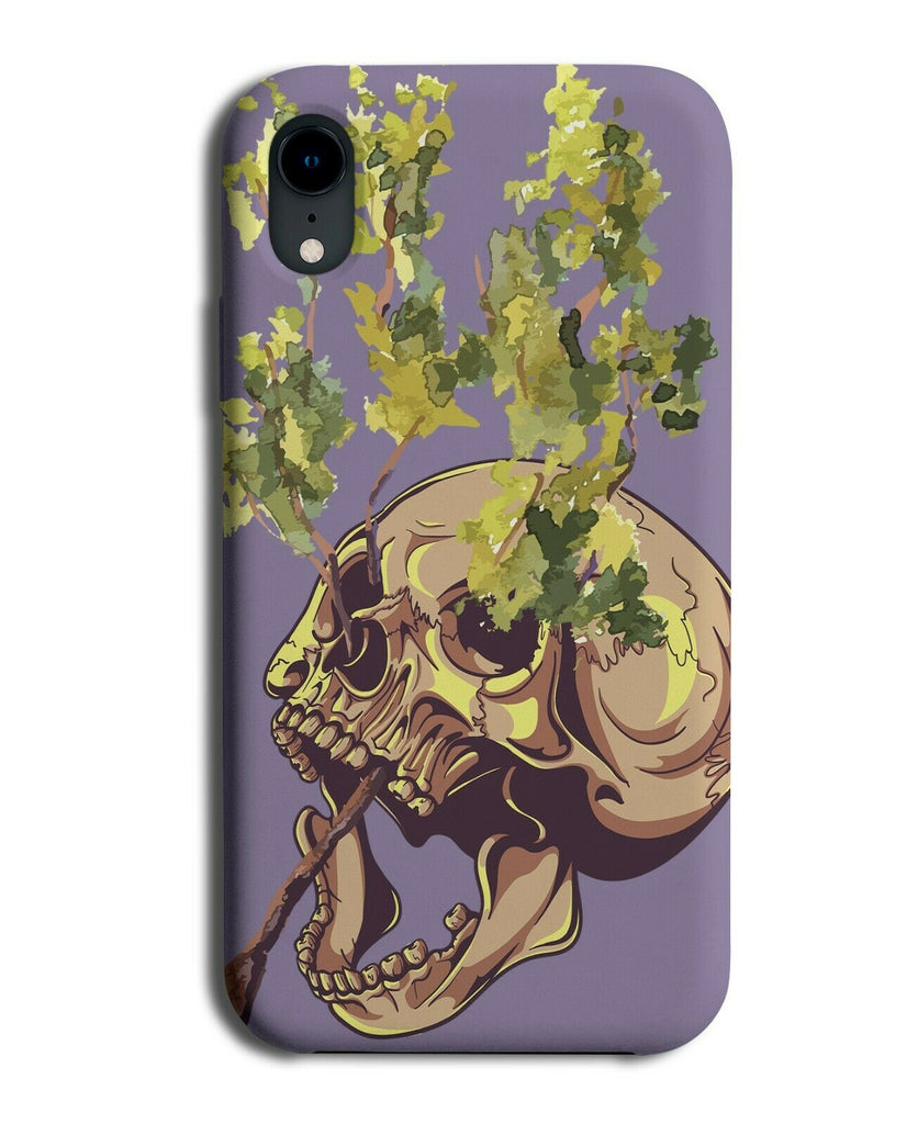 Flower Smokey Skull Head Phone Case Cover Flowers Floral Floating Design E248