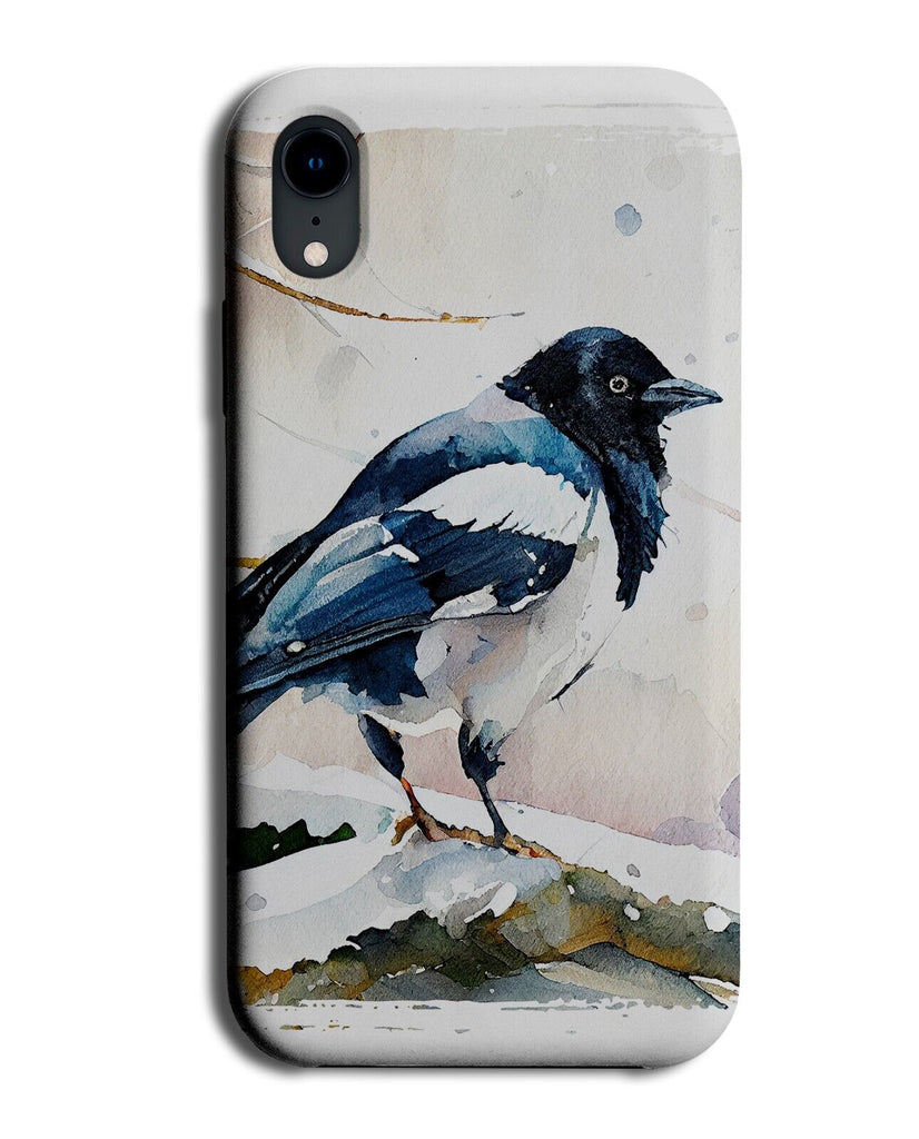 Magpie In Snow Phone Case Cover Magpies Christmas Bird Birds Mag Pie Snowy CA73
