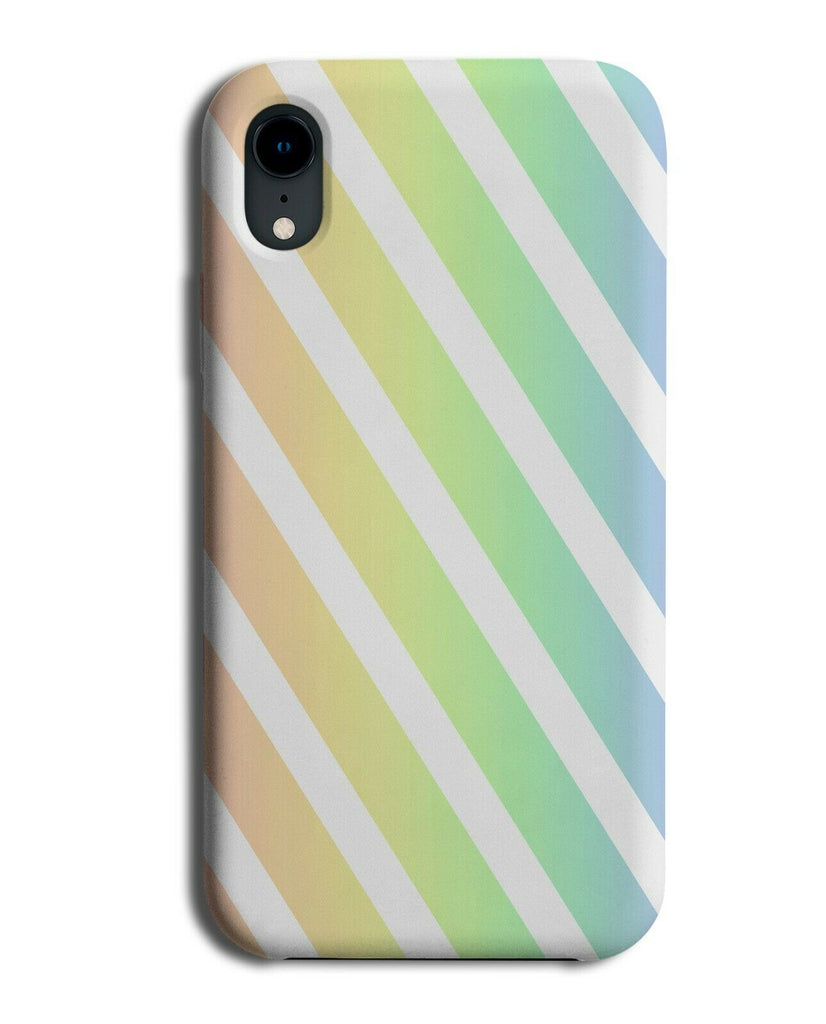 Fun Multicoloured White Stripes Phone Case Cover Striped Multicolour Kids I846