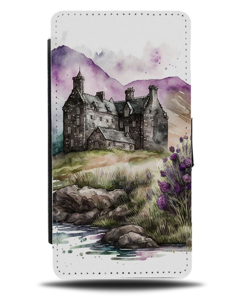Halloween Horror Cottage Flip Wallet Case House Cottages Village Home Scary CX19