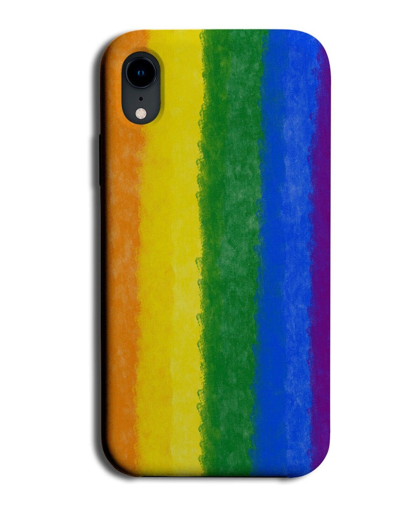 Multicoloured Stripes Phone Case Cover Painting Paint Art Painter Decorate BF50