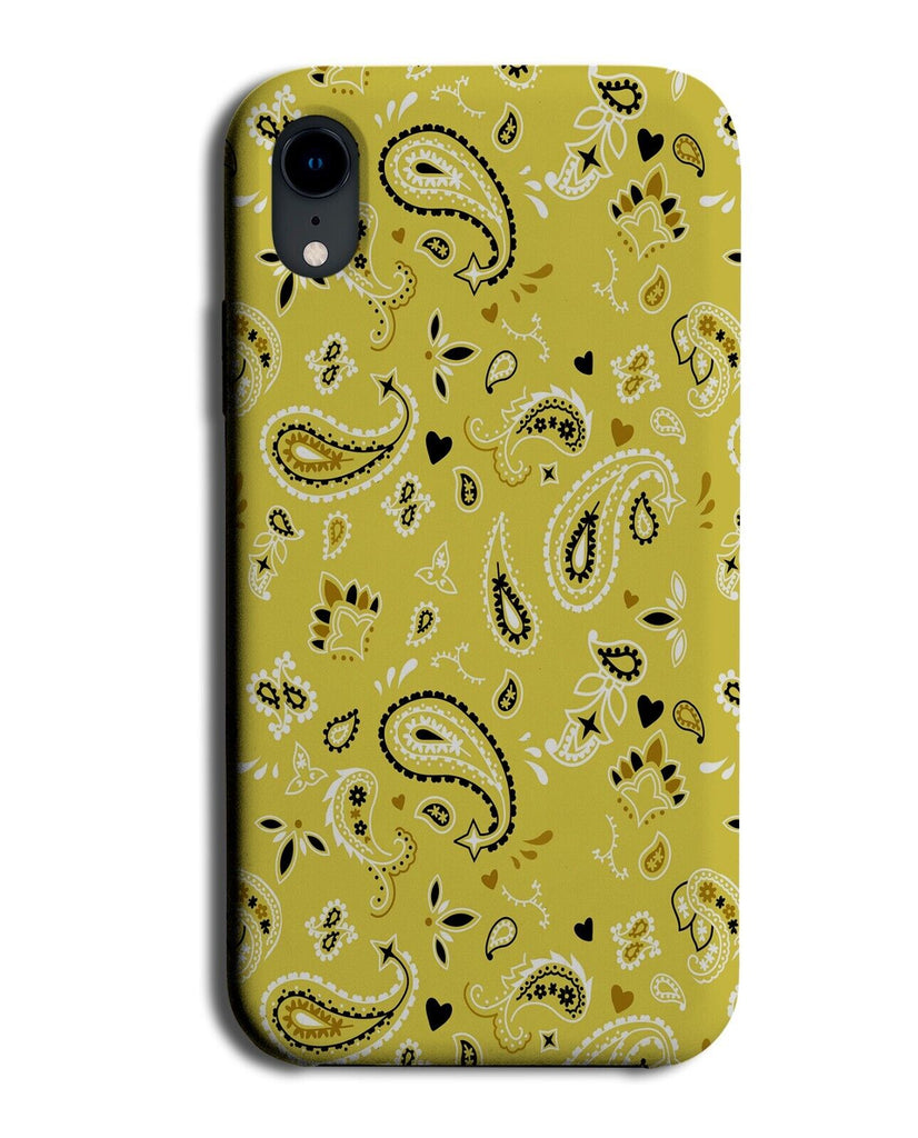 Mustard Yellow Paisley Shapes Phone Case Cover Paisleys Indian Tribal Paste DB38