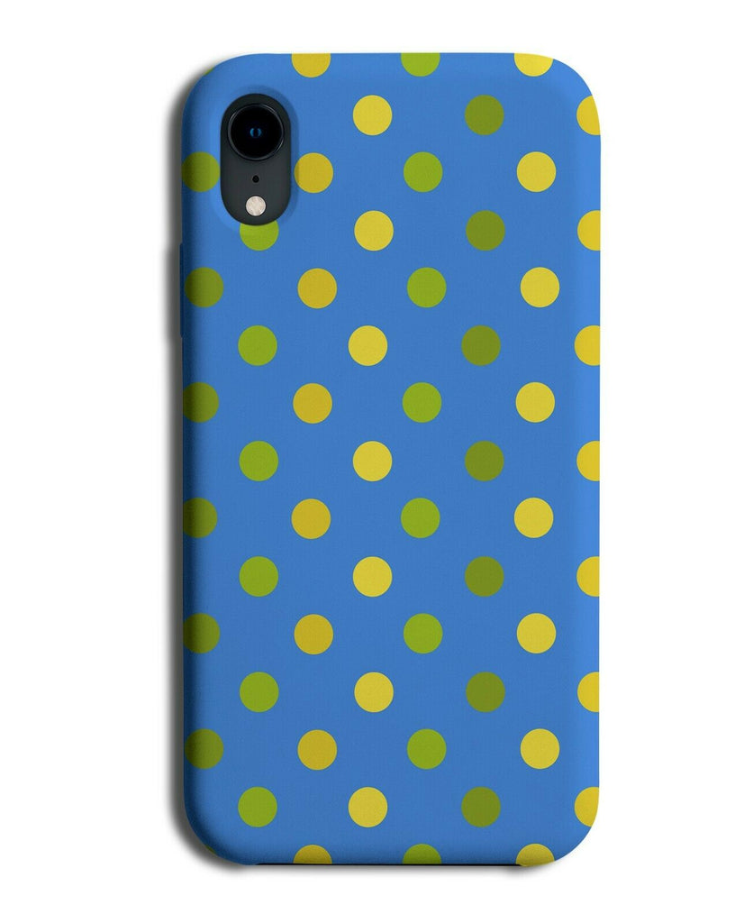 Summery Coloured Polka Dot Phone Case Cover Colours Colouring Yellow Blue F925