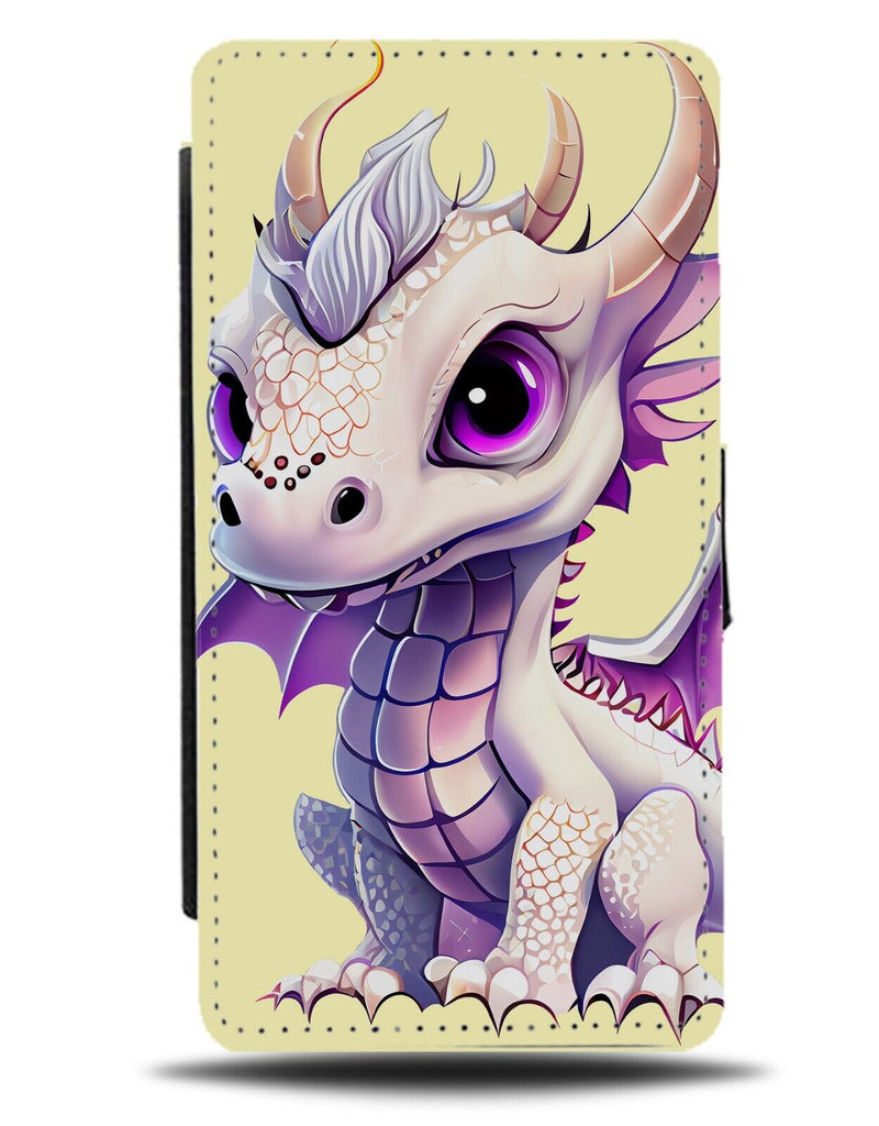 Girly Anime Waterdragon Flip Wallet Case Water Dragon Pastel Yellow Dragons AV25