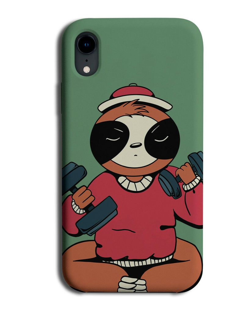 Fitness Sloth Phone Case Cover Exercise Workout Sloths Training Gym Animal K290