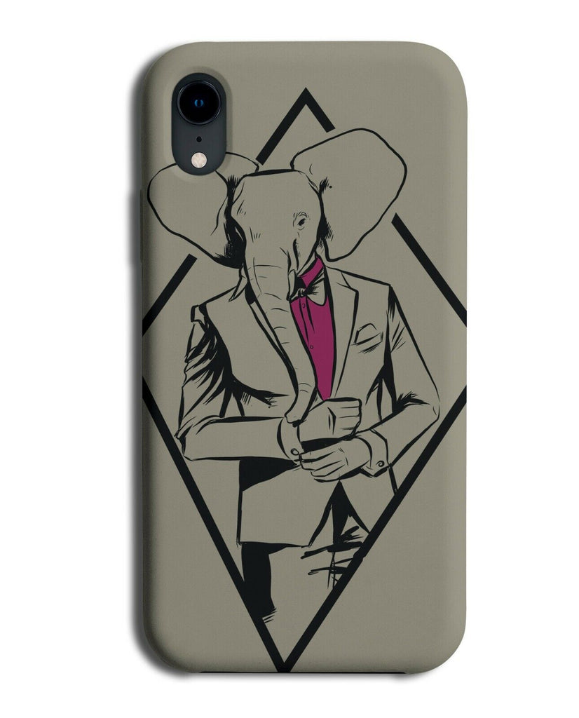 Mr Elephant Businessman In Suit Phone Cover Case Smart Outfit Business J322