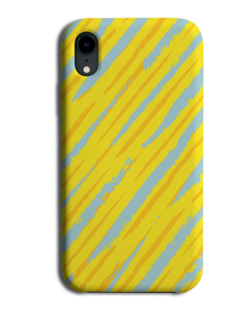 Summer Stained Brush Marks Phone Case Cover Brushes Stains Yellow Blue F934