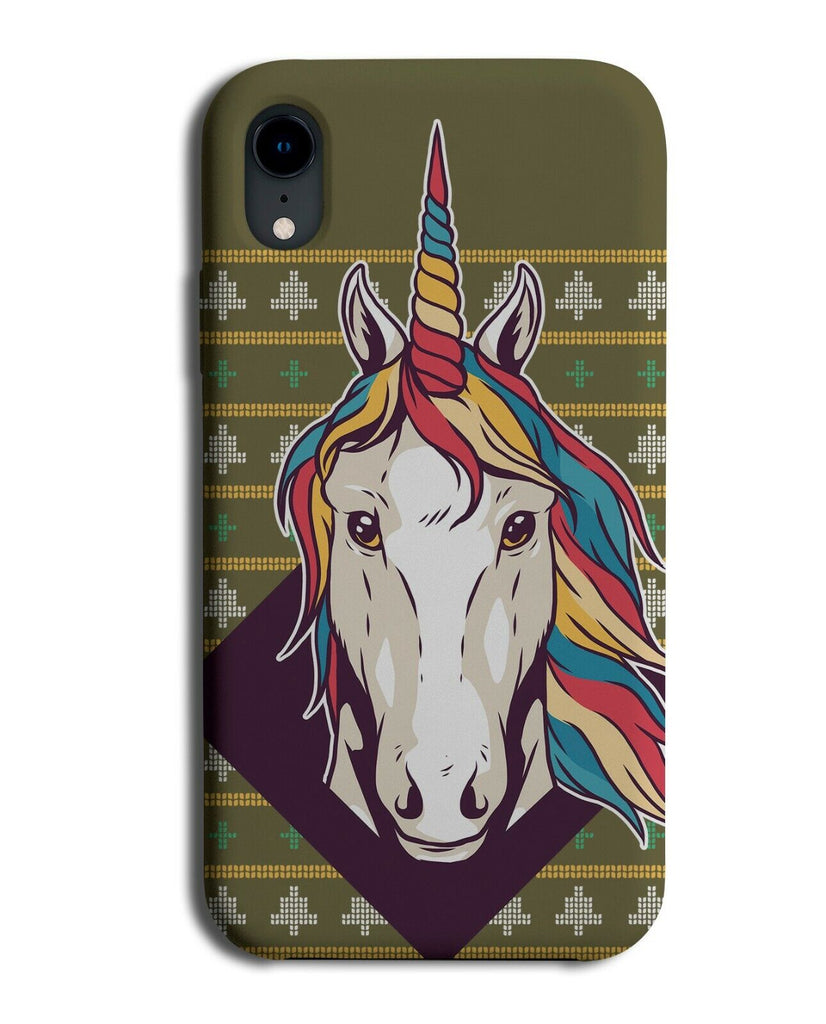 Unicorn Christmas Jumper Pattern Phone Case Cover Xmas Unicorns Shapes K422