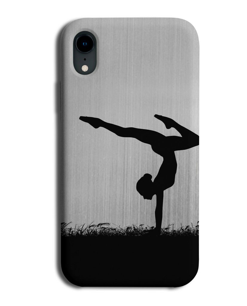 Gymnastics Phone Case Cover Gymnast Gymnasts Girls Womens Silver Grey i697