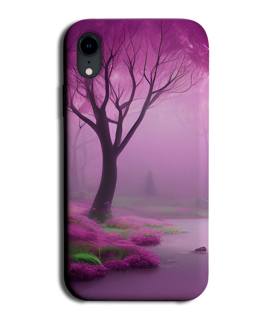 Pink Cherry Blossom Forrest Phone Case Cover Forest Woods Tree Blossoms CW91