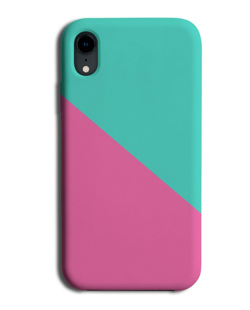 Turquoise Green & Hot Pink Phone Case Cover Shades Shaded Dark Colouring i371