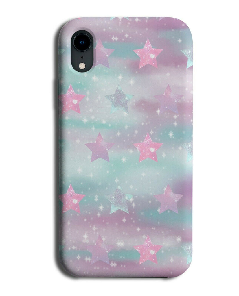Girly Space Phone Case Cover Stars Starry Sky Star Pink Purple Pattern F975