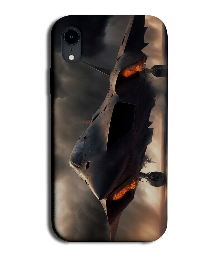 Military Fighter Jet Phone Case Cover Jets Army Flying Plan Airplane Black DA21