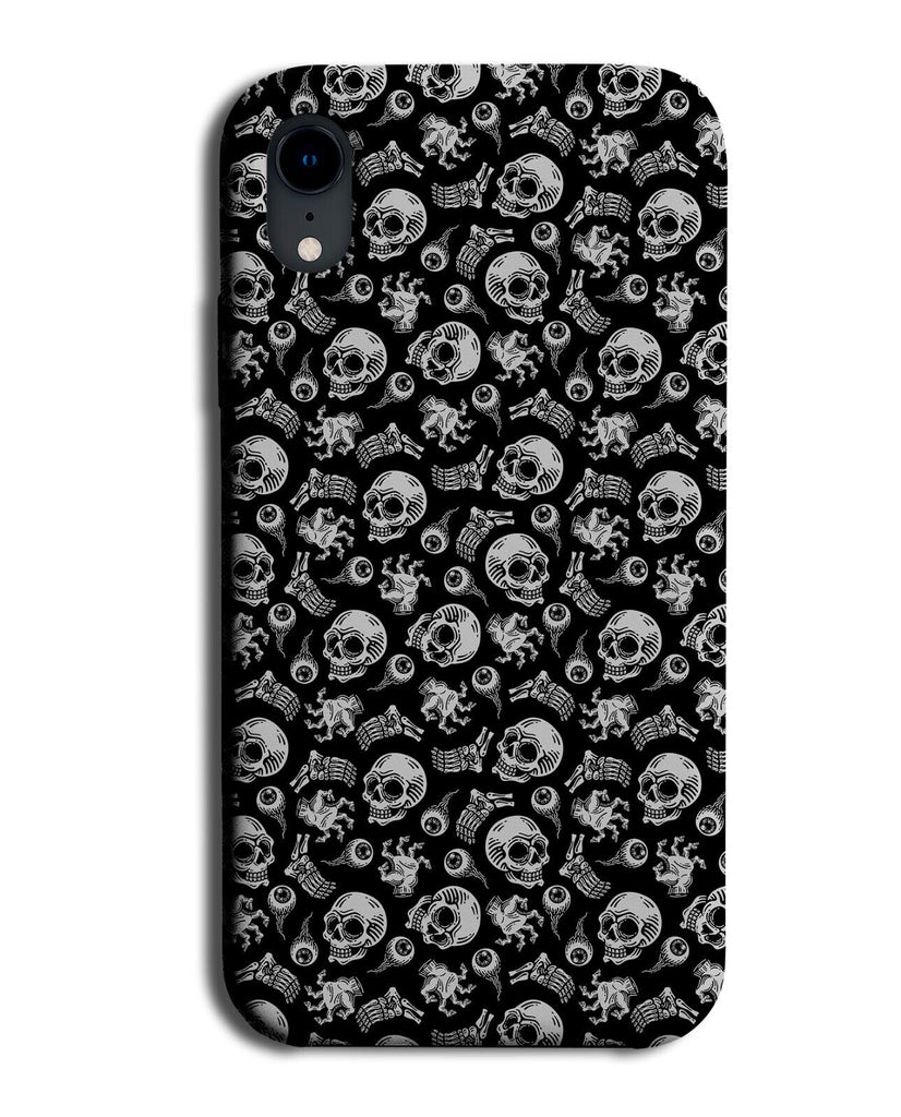 Skeleton Body Parts Pattern Phone Case Cover Skeletons Skulls Halloween CP28