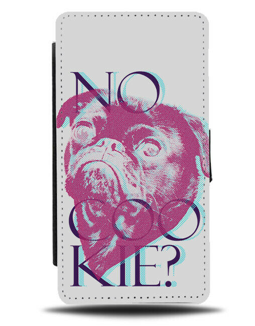 Psychedelic Neon Pink Pug Picture Flip Wallet Phone Case Image Design Pugs E453