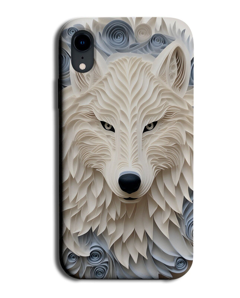 White Artic Wolf Phone Case Cover Wolfs Wolves Face Head Artwork Antartic CZ39