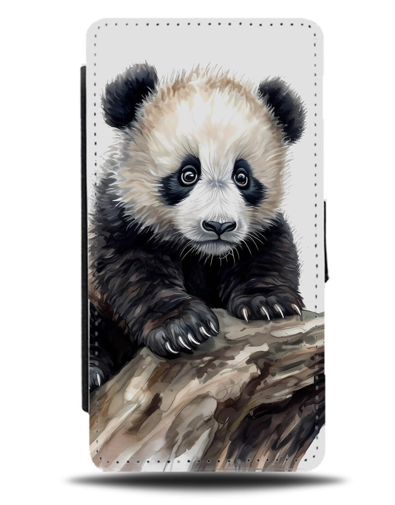 Cute Child Giant Panda Bear Flip Wallet Case Cub Cubs Pandas Baby Novelty DD78