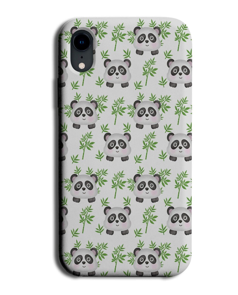 Pandas Phone Case Cover Pattern Design Panda Bear Bears Cartoon Head Bamboo BE52