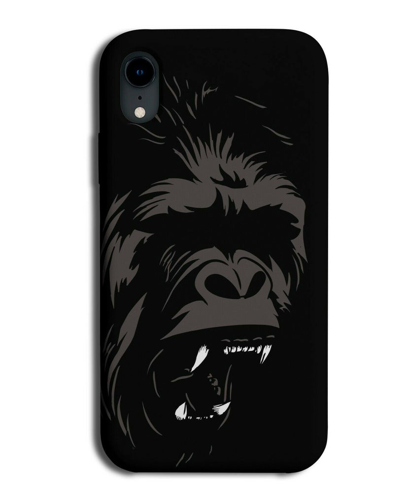 Gorilla Face Phone Case Cover Design Black and Grey Design Scary Big E383