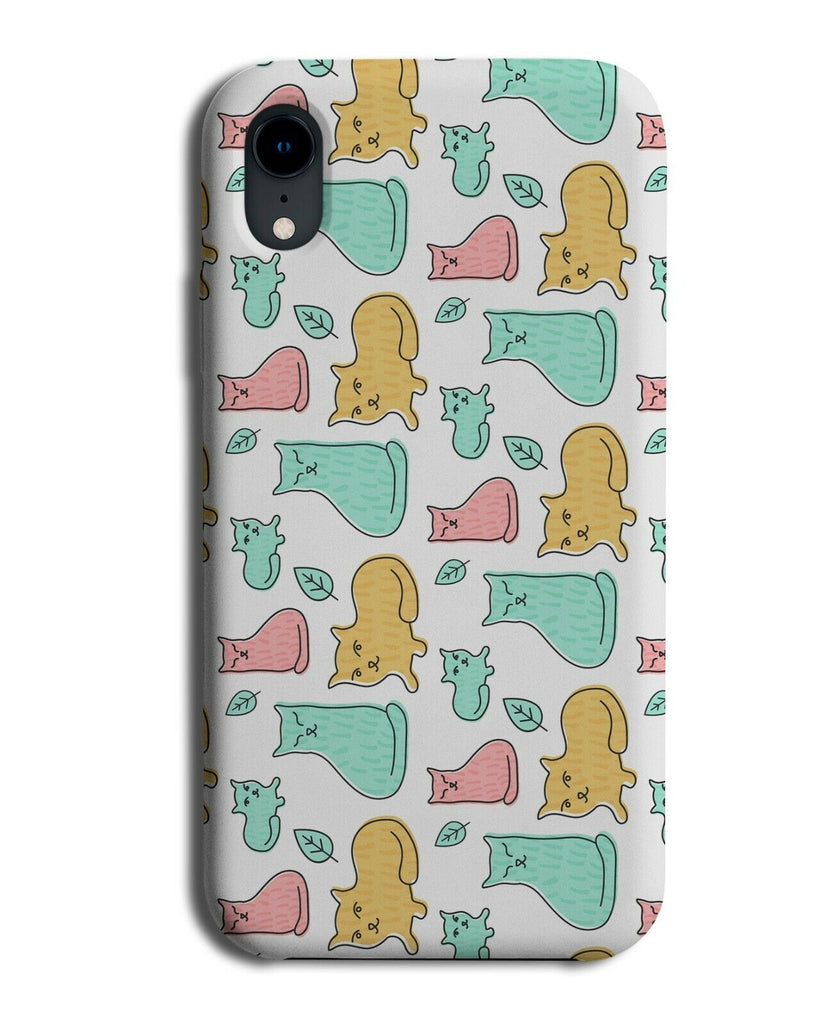Funny Squashed Cat Pattern Phone Case Cover Cats Flat Squash Kittens K792