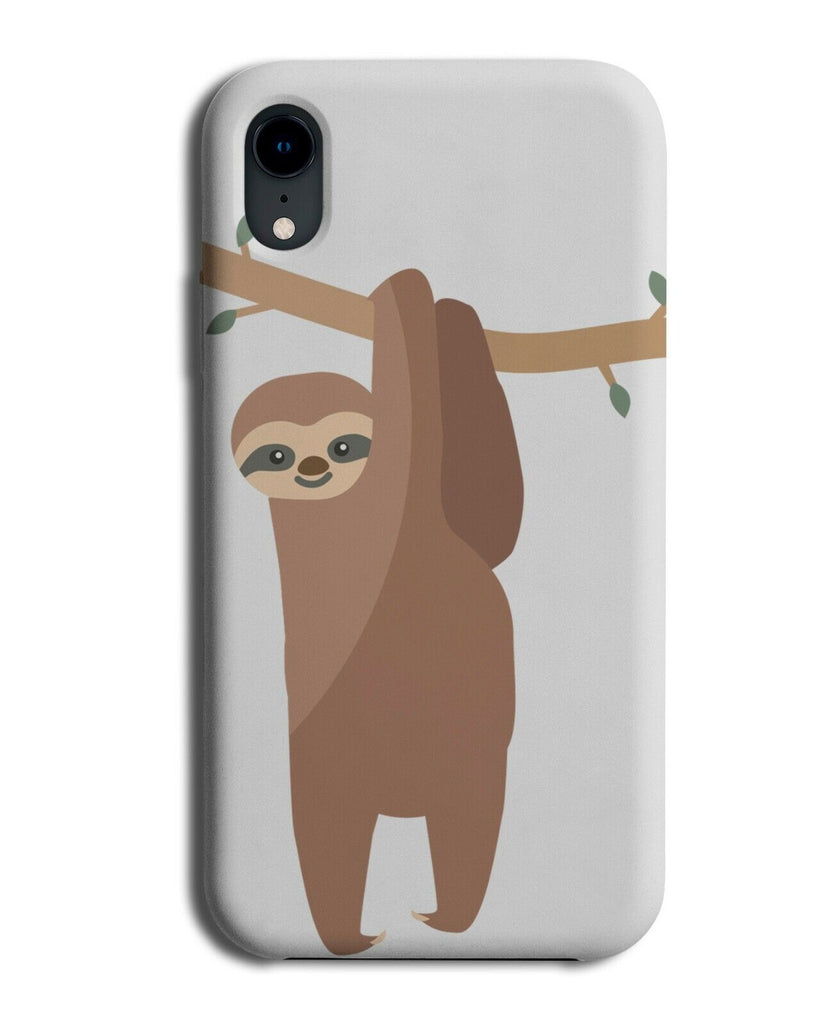 Childrens Hanging Sloth Phone Case Cover Kids Forrest Jungle Sloths K292