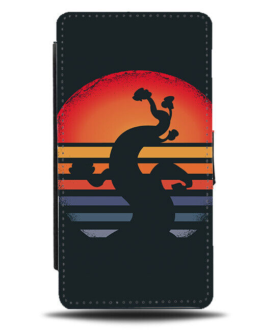 Bonsai Tree Silhouette Flip Wallet Case Plant Plants Japan Japanese Sunset J622