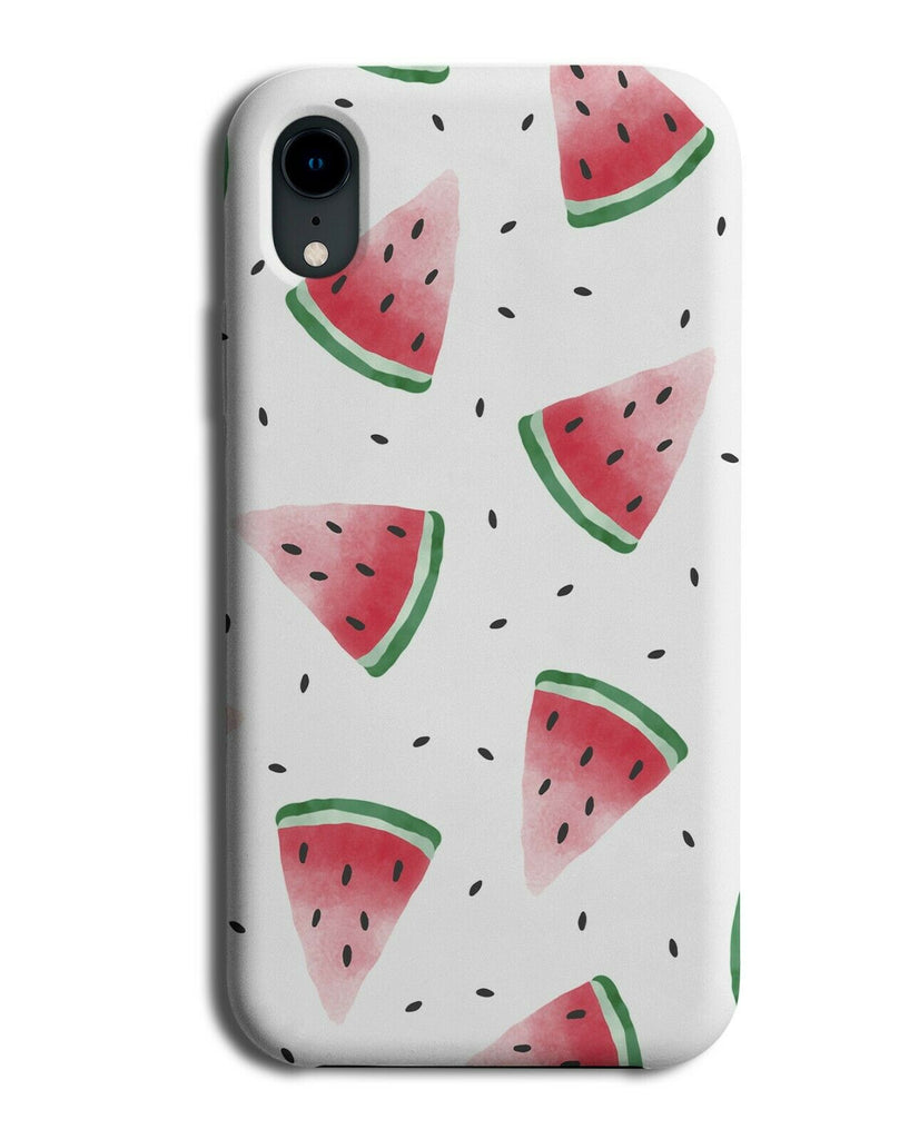 White Oil Painting Watermelon Phone Case Cover Water Melon Seeds Seeded E769