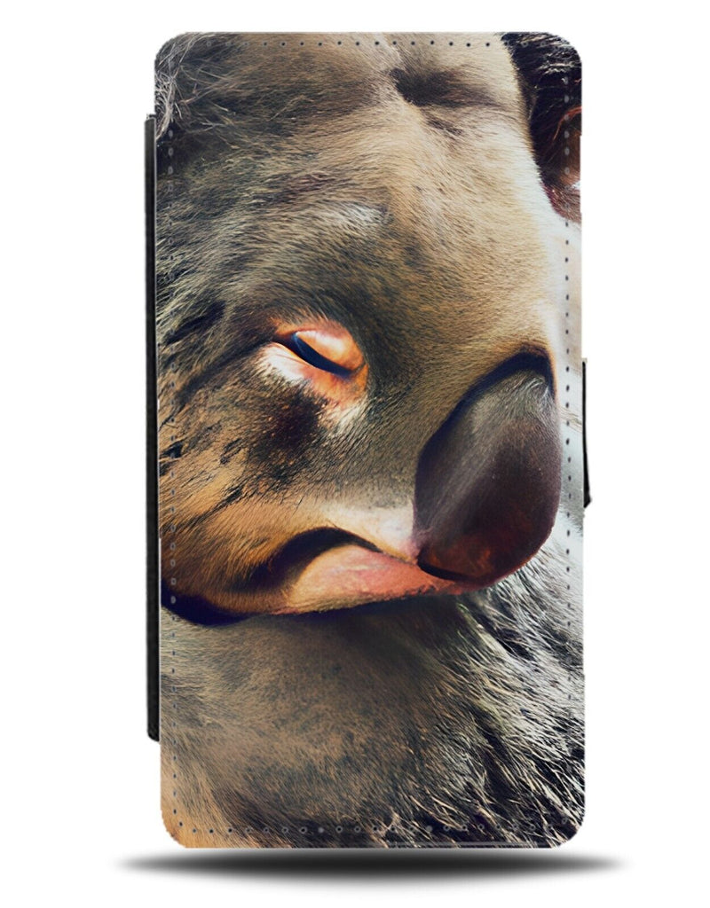 Sleeping Koala Bear Flip Wallet Case Bears Asleep Nap Napping Lazy Cute DB09