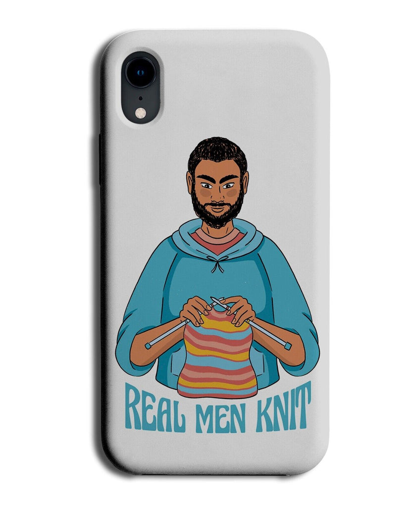 Real Men Knit Phone Case Cover Knitting Mens Man Mans Male Crochet Crochets P968