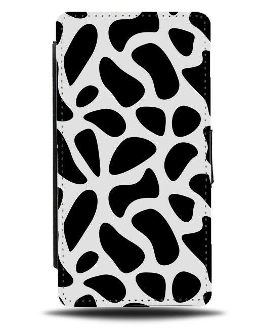 Cow Skin Patterning Flip Wallet Case Cows Dalmatian Animal Wild Spots Print H348