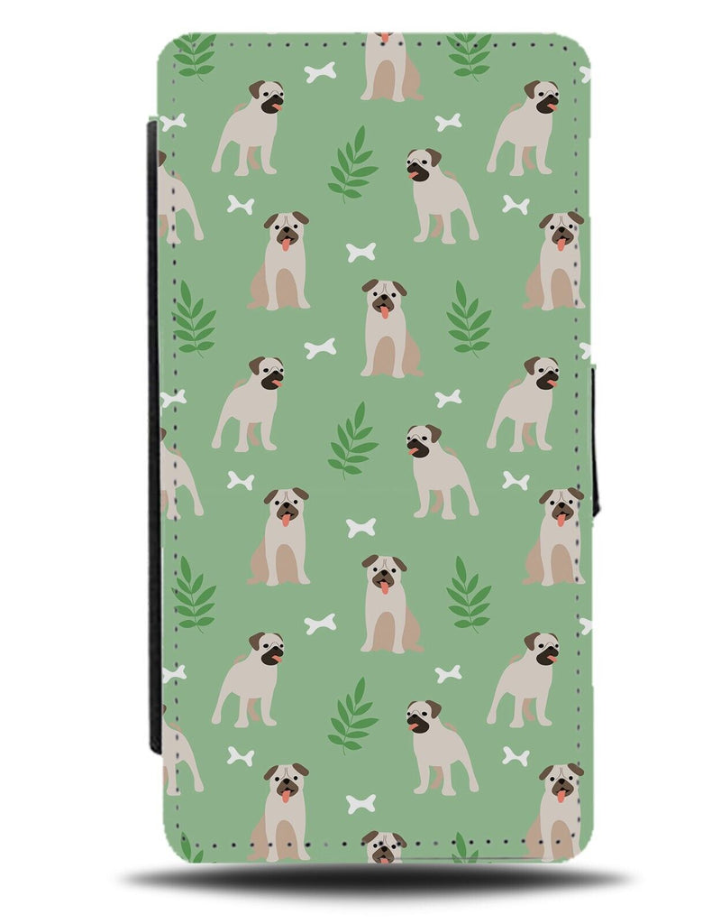 Baby Pugs Pattern Flip Wallet Case Pug Dogs Dog Breed Gift Present Funny CC16