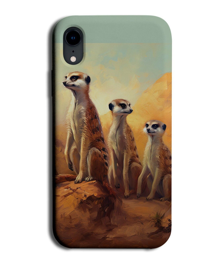 Wild Meerkats Phone Case Cover Meerkat Playful Family Of Desert Troop Sand CX76