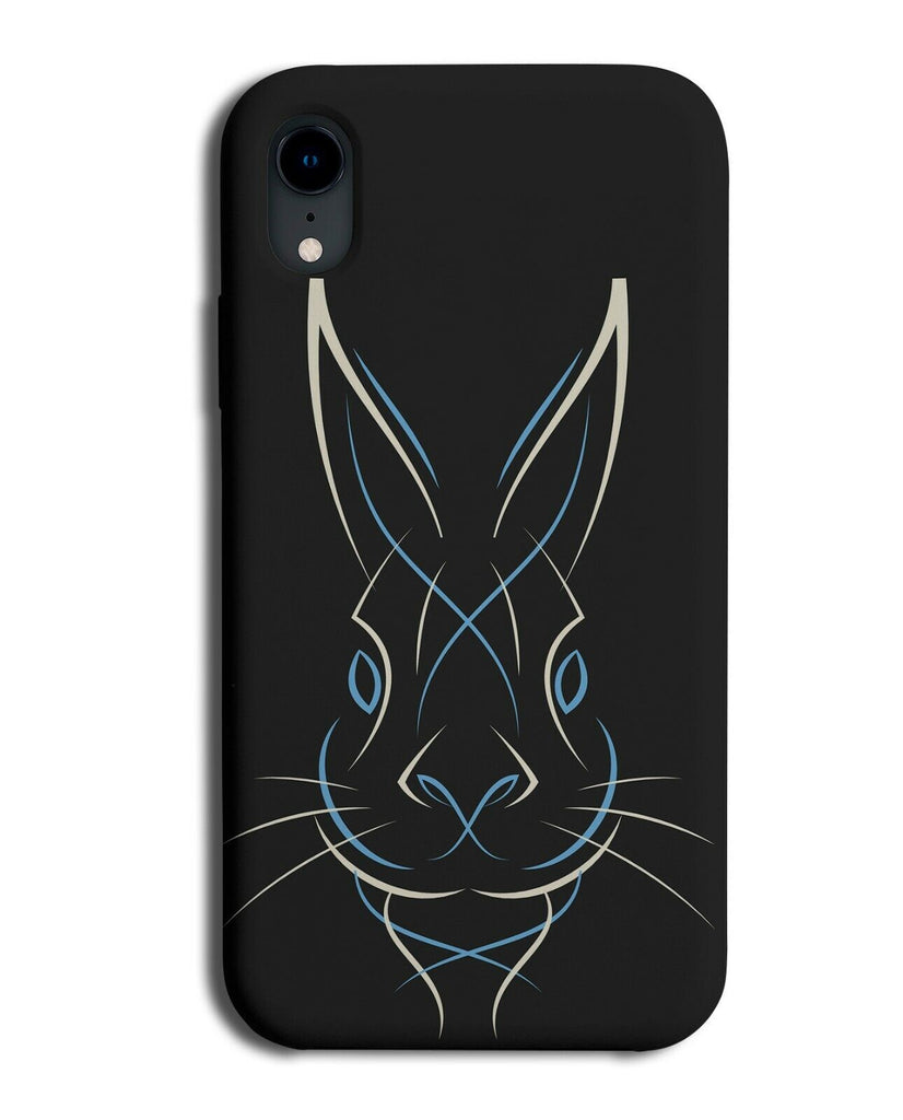 Artistic Rabbit Lines Phone Case Cover Bunny Rabbits Psychedelic Trippy K178