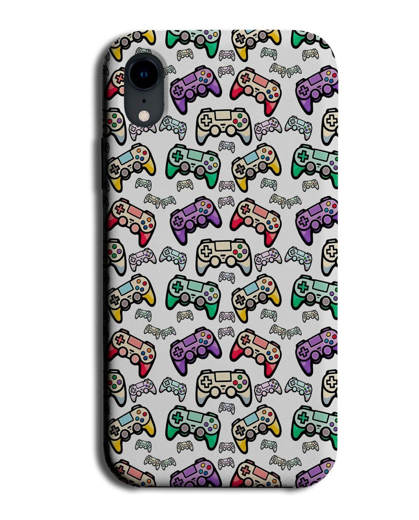 Retro Gaming Controllers Pattern Phone Case Cover Video Game Console Gift BG32