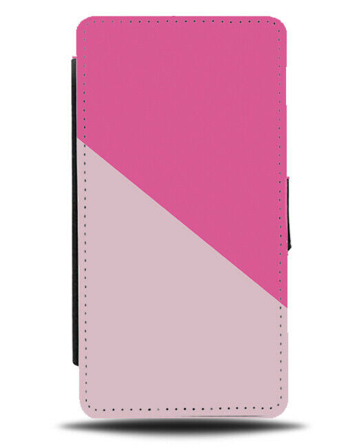 Hot Pink and Baby Pink Flip Cover Wallet Phone Case Girls Colours Shades Of i431