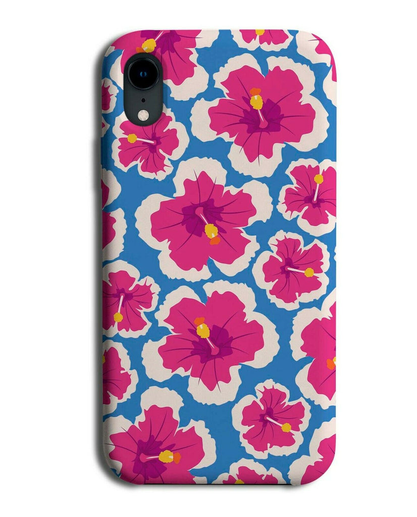 Pink and Blue Hawaiian Tulip Phone Case Cover Hawaii Flowers Floral Retro F537