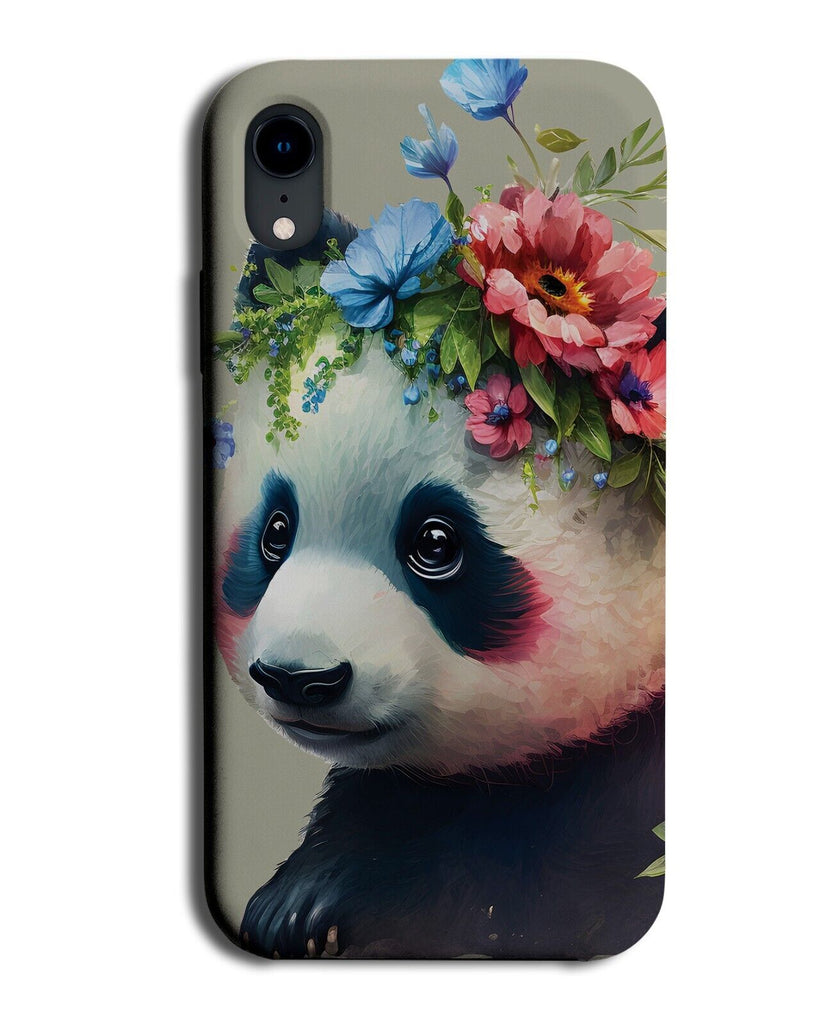 Hippy Panda Bear Phone Case Cover Artistic Stylish Fancy Bears Pandas Girly AX84