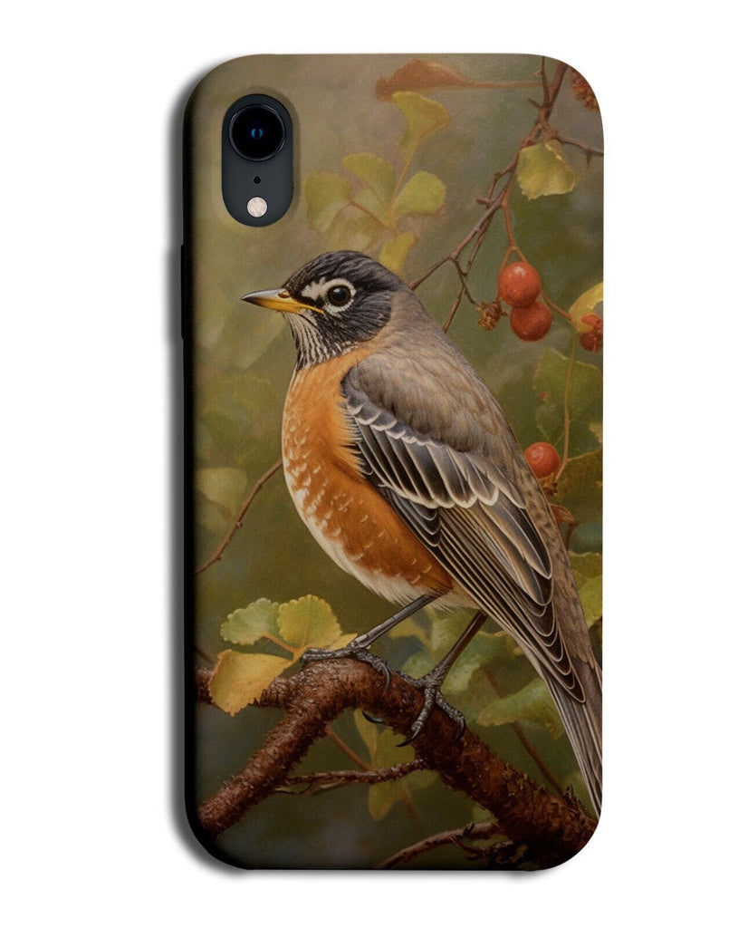 American Robin Phone Case Cover Artwork Photograph Photo Robins Berry Tree BY46