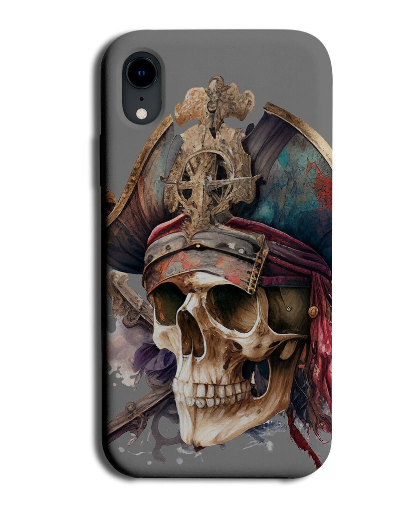 Watercolour Pirates Skeleton Head Phone Case Cover Pirate Skeletons Hat DG68